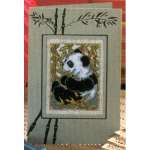 арт. 840 Набор для вышивания крестом Design Works открытка "Панда"