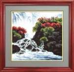 485 Набор для вышивания крестом Чаривна Мить "Весенний водопад"