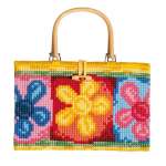 арт. 1221-6604 Набор для вышивания сумки Vervaco "Яркие цветы"
