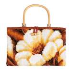 арт. 1221-6606 Набор для вышивания сумки Vervaco "Цветы"