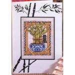 арт. 932 Набор для вышивания крестом Design Works открытка "Бамбук"